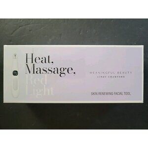 Meaningful Beauty Cindy Crawford Skin Renewing Red Light Facial Massage Tool NEW